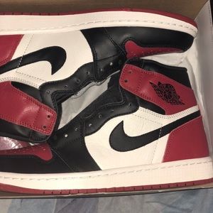 Jordan one bred toes size 9.5 or 10